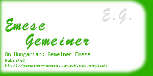 emese gemeiner business card